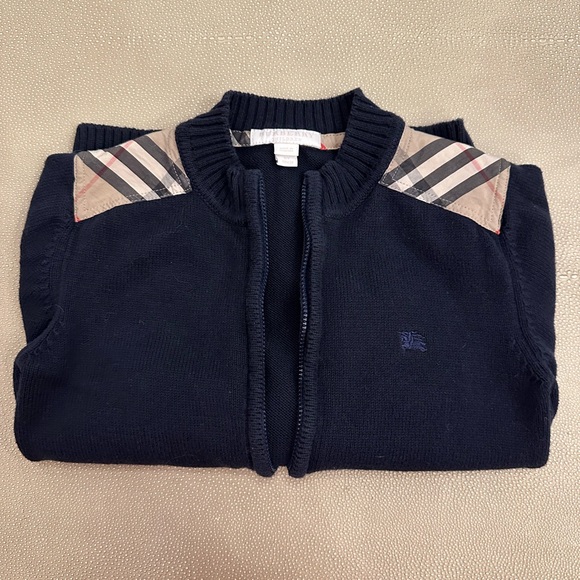 Burberry boys zip up cardigan sweater size 6 - Picture 6 of 6